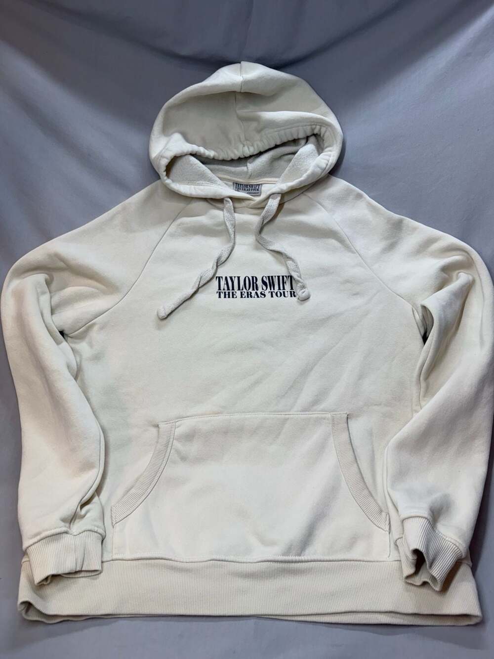 Official Taylor Swift The Eras Tour Hoodie Cream Size XS